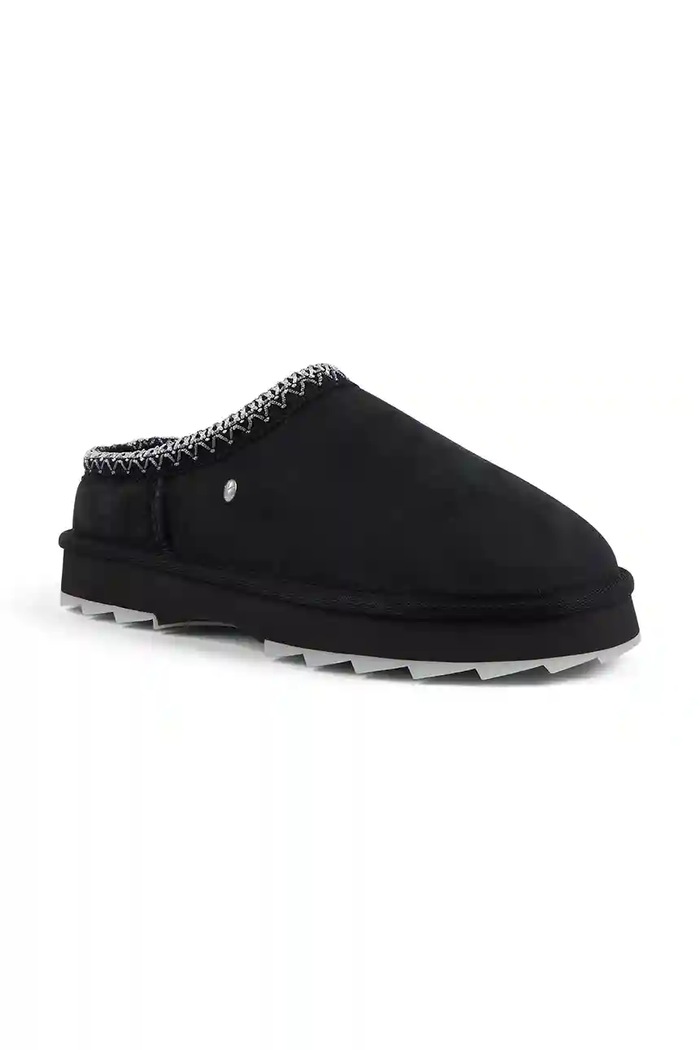 Semišové papuče Emu Australia Sharky Scuff W13179.BLAK černá AW25