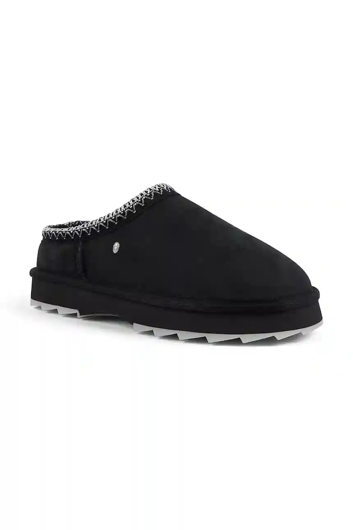 Semišové papuče Emu Australia Sharky Scuff W13179.BLAK černá AW25