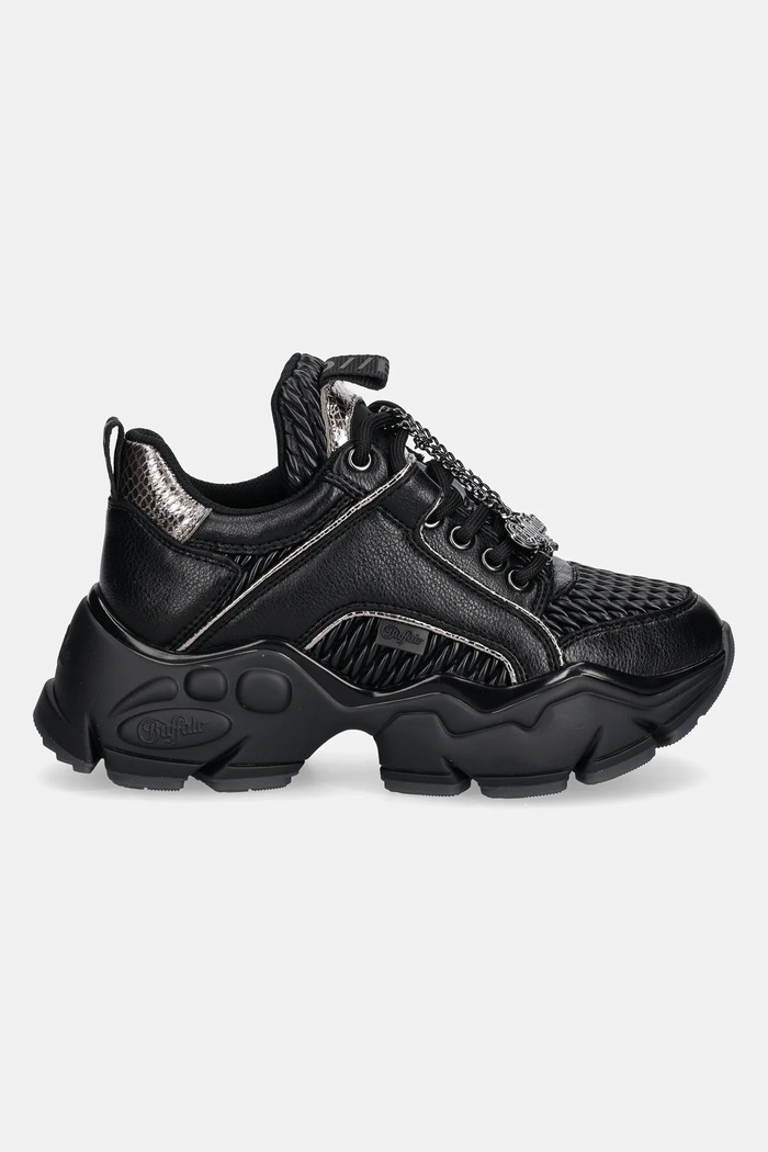 Buffalo Sneakers Binary Quilt 1636304.BLK negru SS25