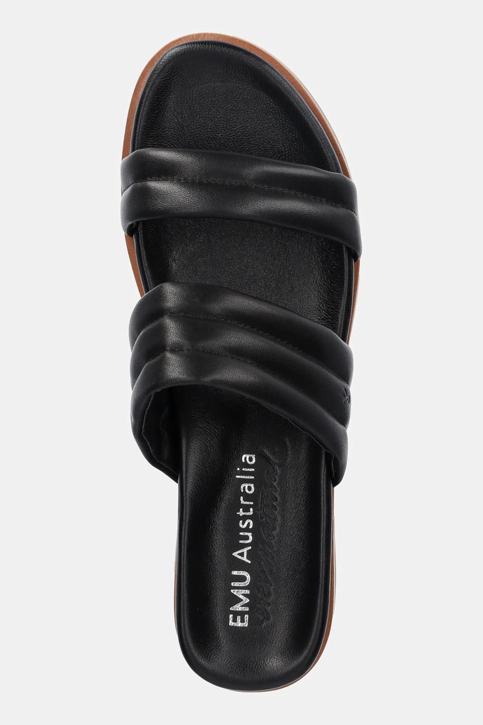 Emu Australia slapi de piele Bondi negru W13174.BLAK