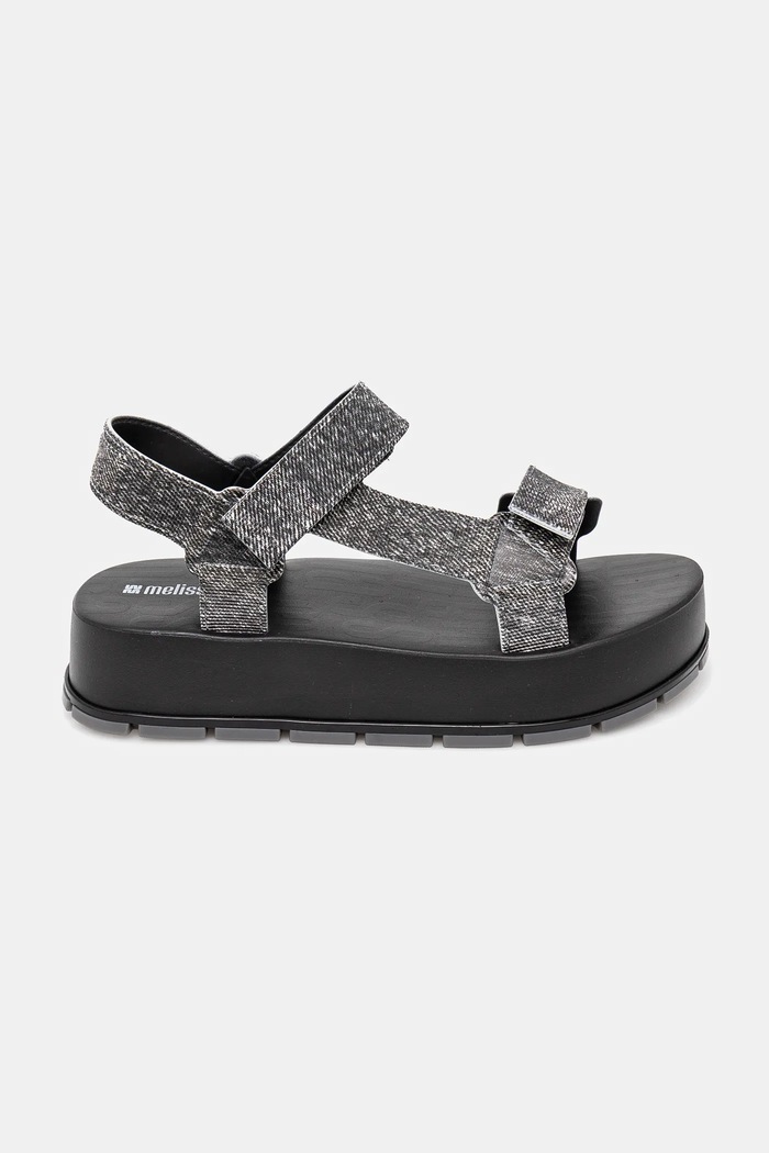 Sandále Melissa FLOWING PLATFORM DENIM M.36132.BG677 čierna SS25