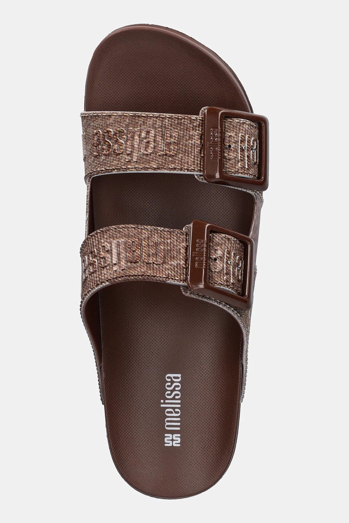 Pantofle Melissa COZY M LOVER SLIDE DENIM hnědá M.36146.BG682