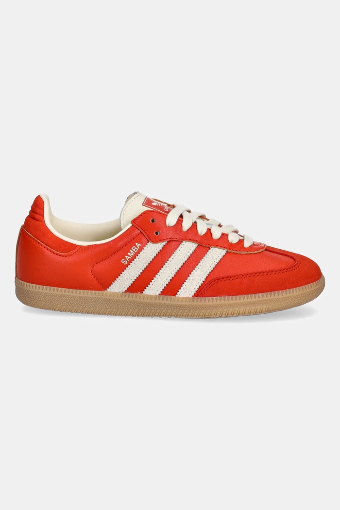 Σουέτ sneakers adidas Originals Samba OG JI2737 πορτοκαλί SS25