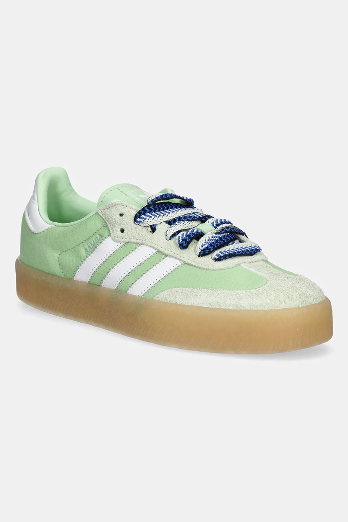 Кожаные кроссовки adidas Originals Sambae W плоская зелёный JI2738