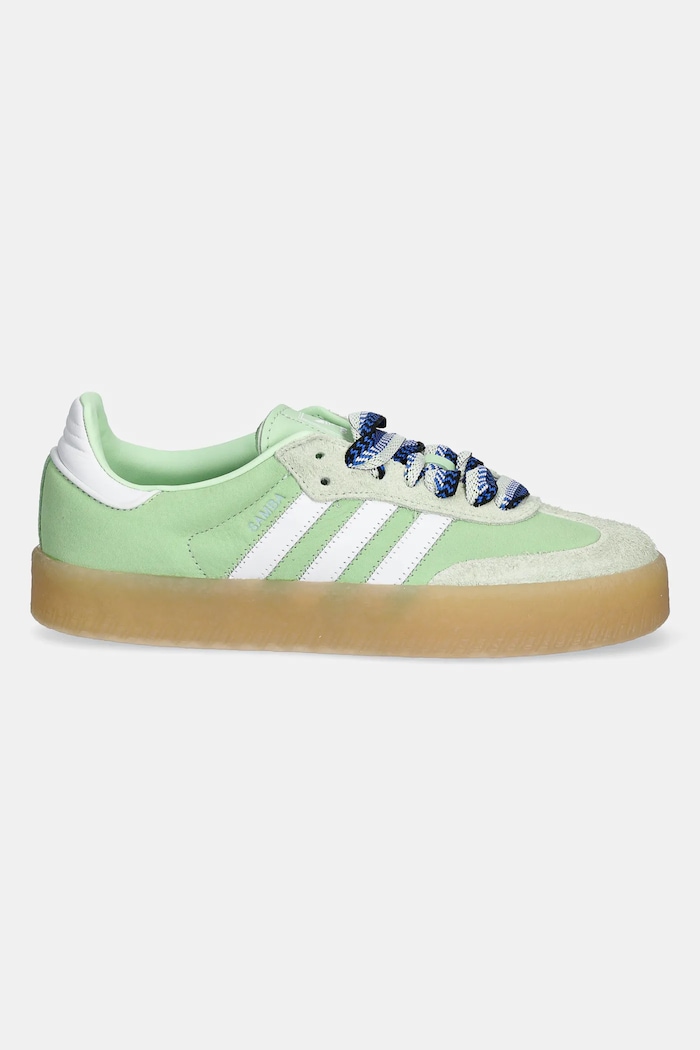 Кожаные кроссовки adidas Originals Sambae W JI2738 зелёный SS25