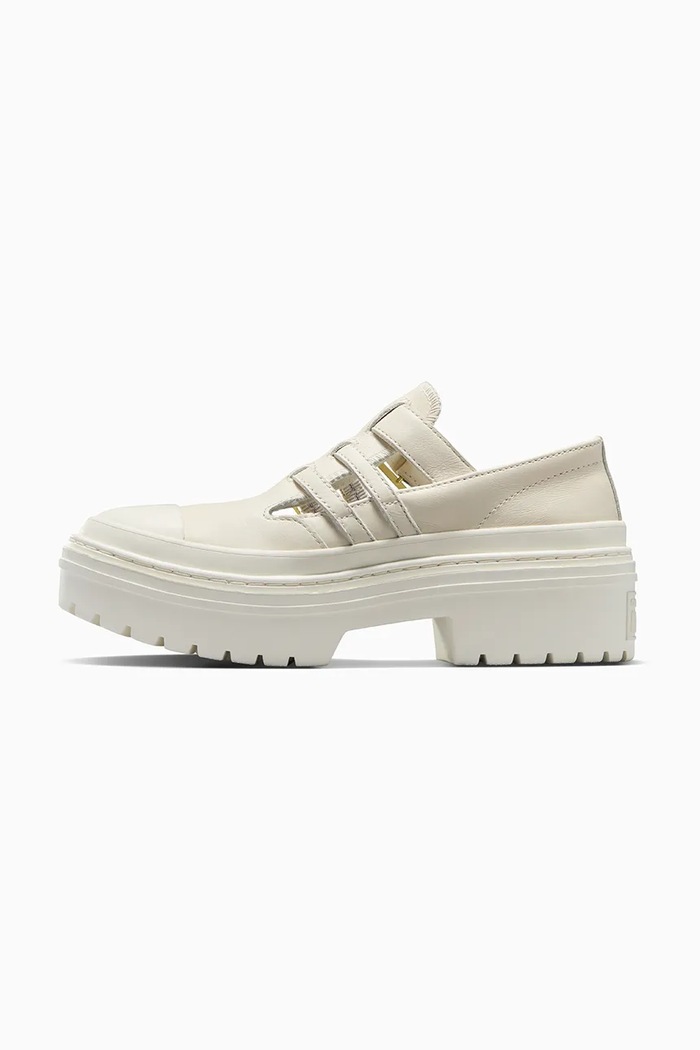 Kožne cipele Converse Chuck Taylor All Star Lugged Heel MJ A10617C bijela