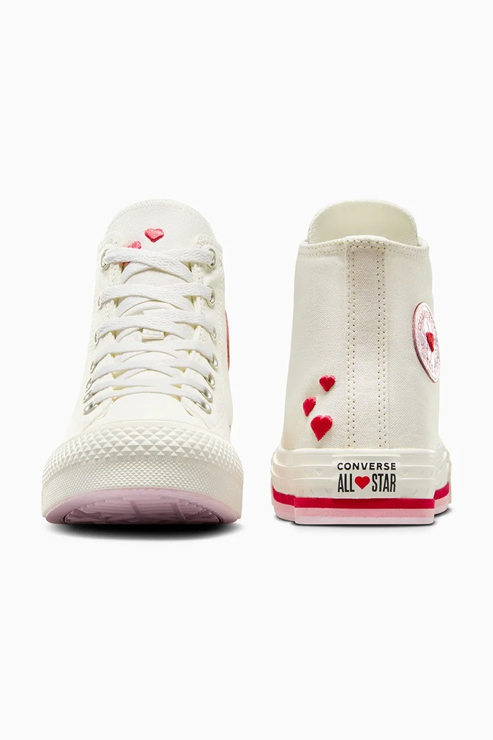 Obuća Tenisice Converse Chuck Taylor All Star Eva Lift Valentine's Day A10716C bijela