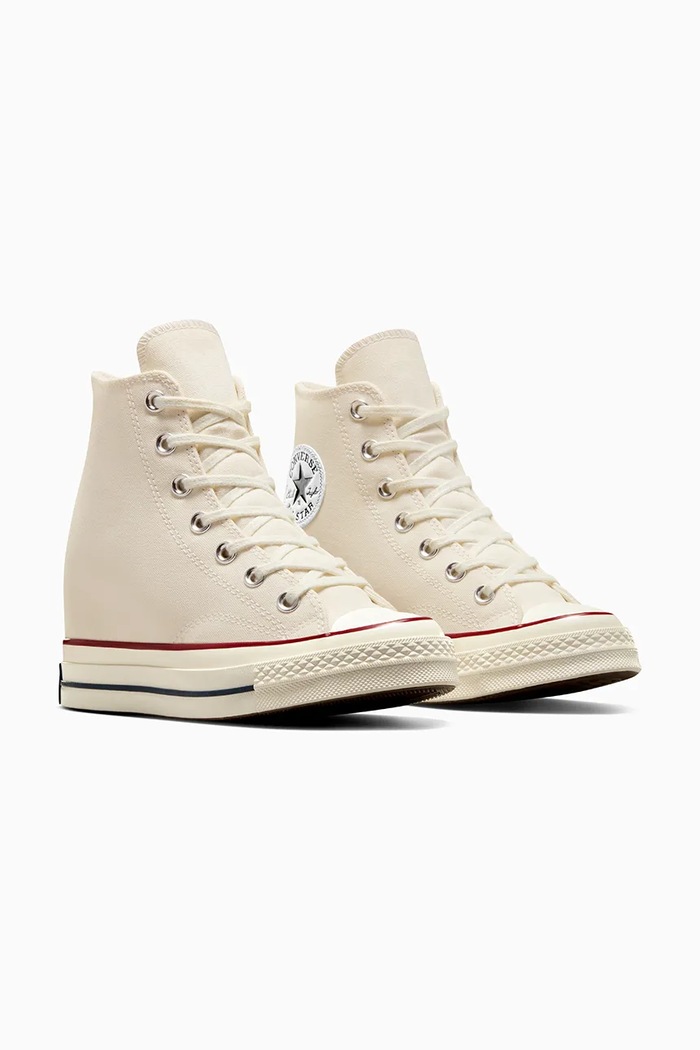 Converse teniși Chuck 70 Wedge A12562C alb SS25