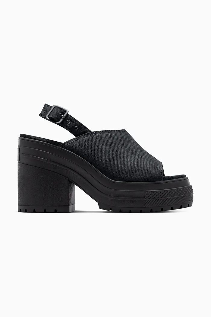 Sandále Converse Chuck 70 De Luxe Heel Nu textilný čierna A12567C