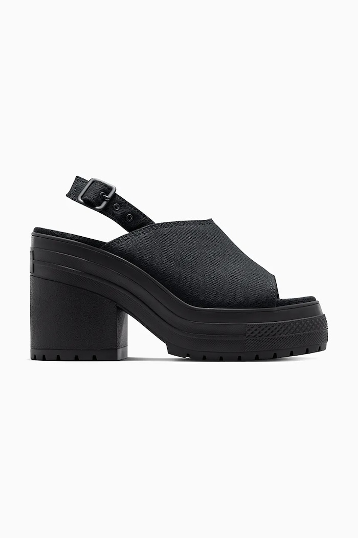 Sandále Converse Chuck 70 De Luxe Heel Nu textilný čierna A12567C