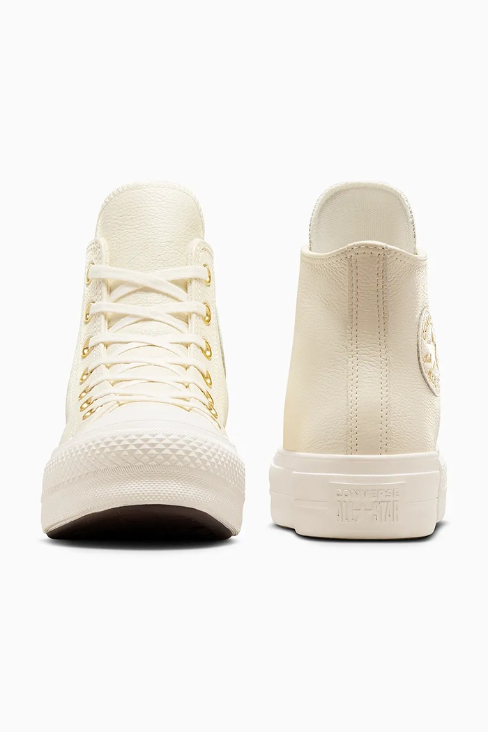 Obuv Kožené tenisky Converse Chuck Taylor All Star Lift A12764C biela