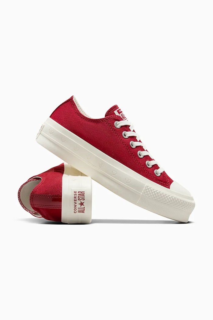 Teniske Converse Chuck Taylor All Star Lift Valentine's Day rdeča A13653C