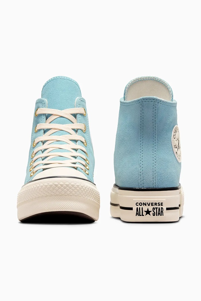 Obuwie Converse trampki zamszowe Chuck Taylor All Star Lift A13824C turkusowy