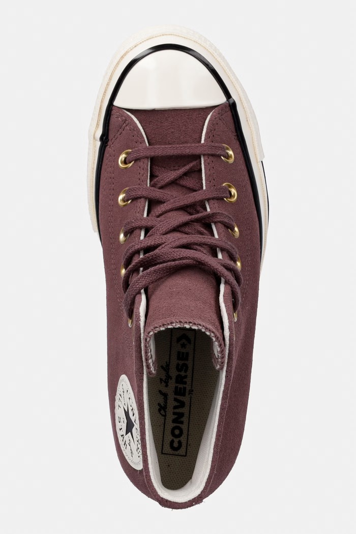 Converse Chuck 70 Wedge trampki damskie zamszowe fioletowy A13834C