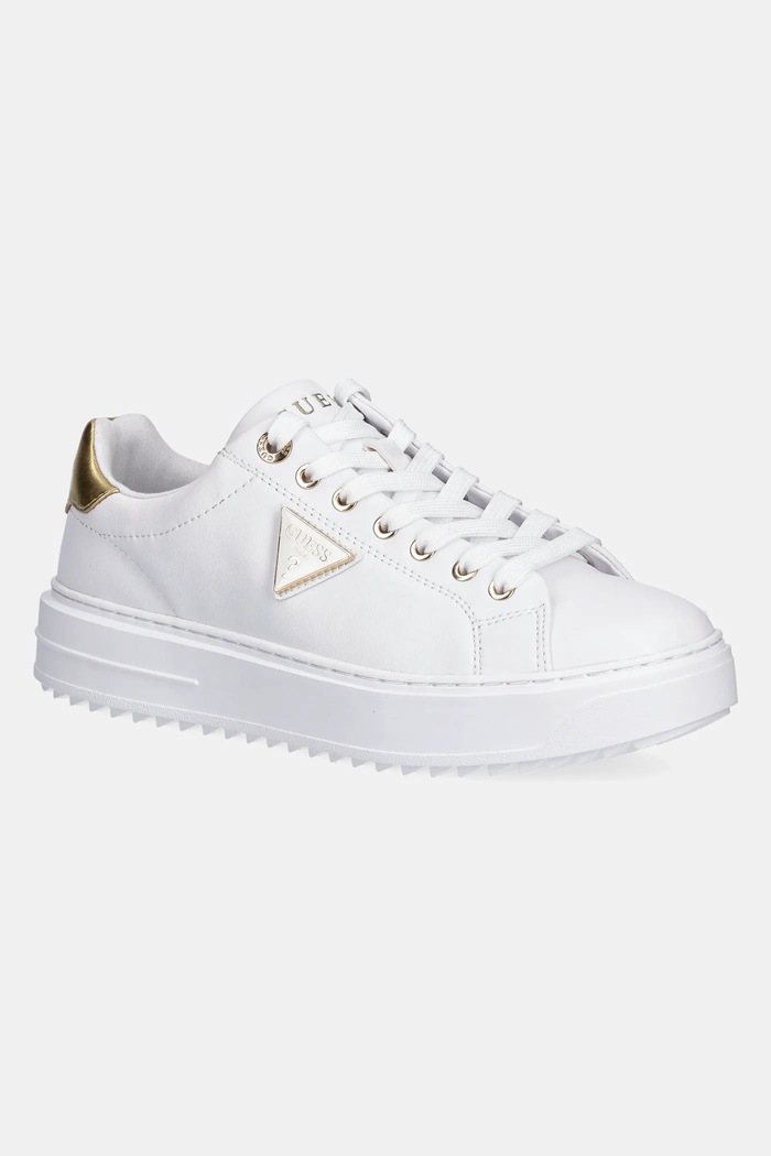 Guess sneakersy DENESA12 tekstylny biały FLJD12.LEA12.WHIGO
