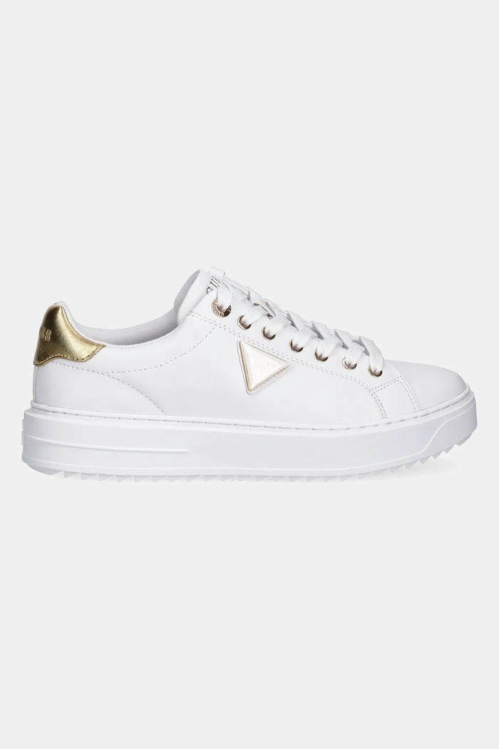 Guess sneakersy DENESA12 FLJD12.LEA12.WHIGO biały SS25