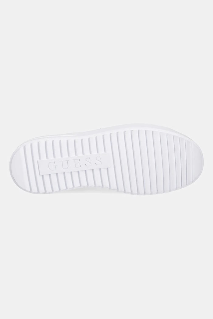 Kožené sneakers boty Guess DENESA12 FLJD12.LEA12.WHIMA bílá