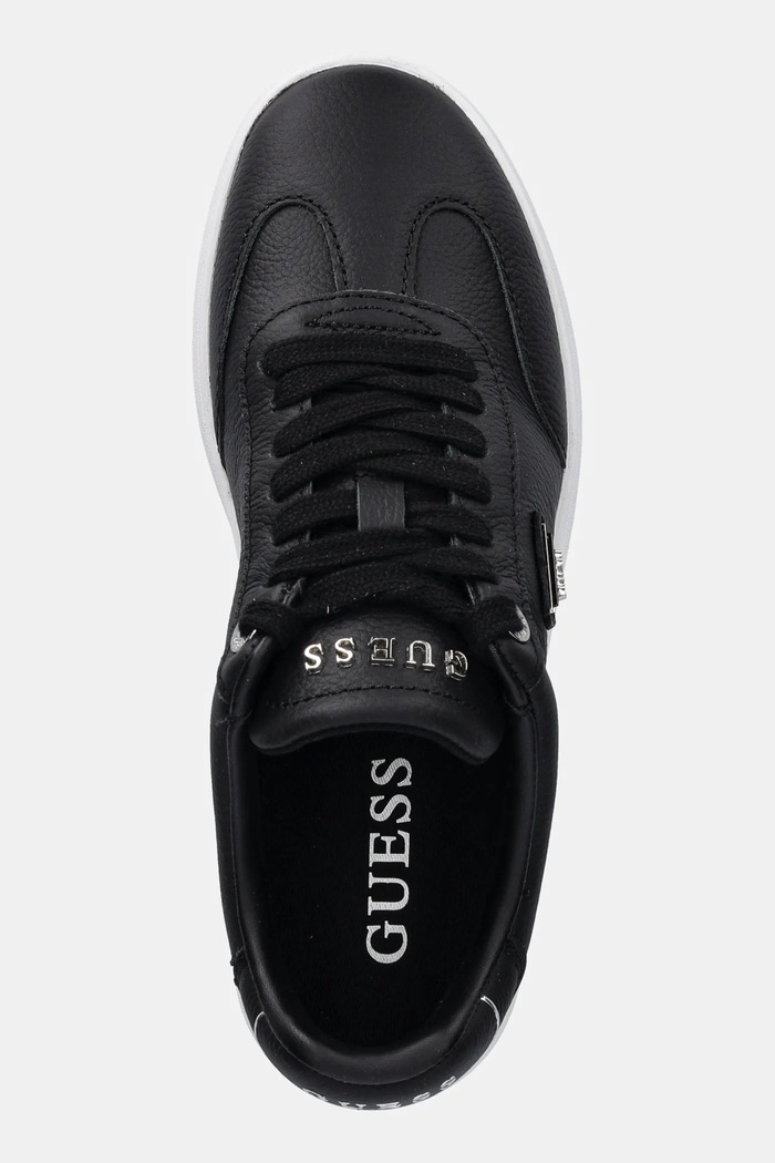 Δερμάτινα sneakers Guess JAZLIE μαύρο FLJJAZ.LEA12.BLACK