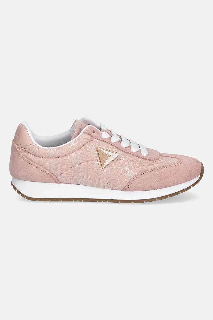 Σουέτ sneakers Guess JOGGIN FLJJOG.FAL12.PEACH ροζ SS25