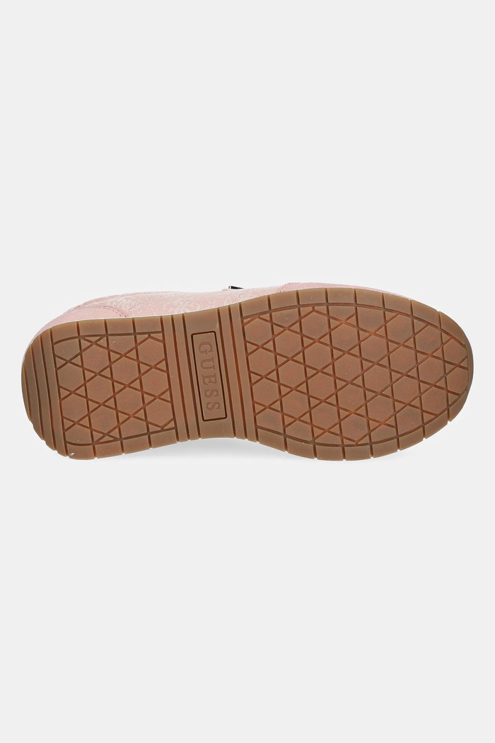 Σουέτ sneakers Guess JOGGIN FLJJOG.FAL12.PEACH ροζ