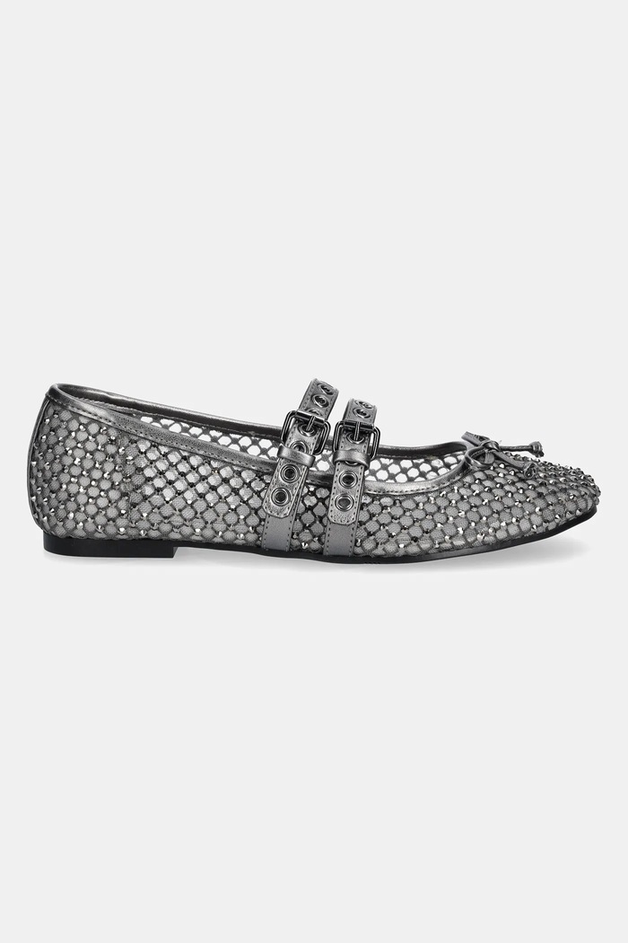 Baleríny Guess KAYANN FLJKNN.FAB02.PEWTE šedá SS25
