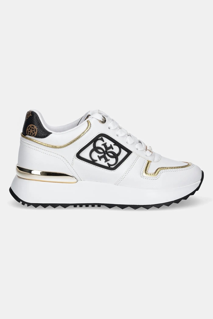 Guess sneakersy KOYAA FLJKOY.ELE12.WHBRO biały SS25