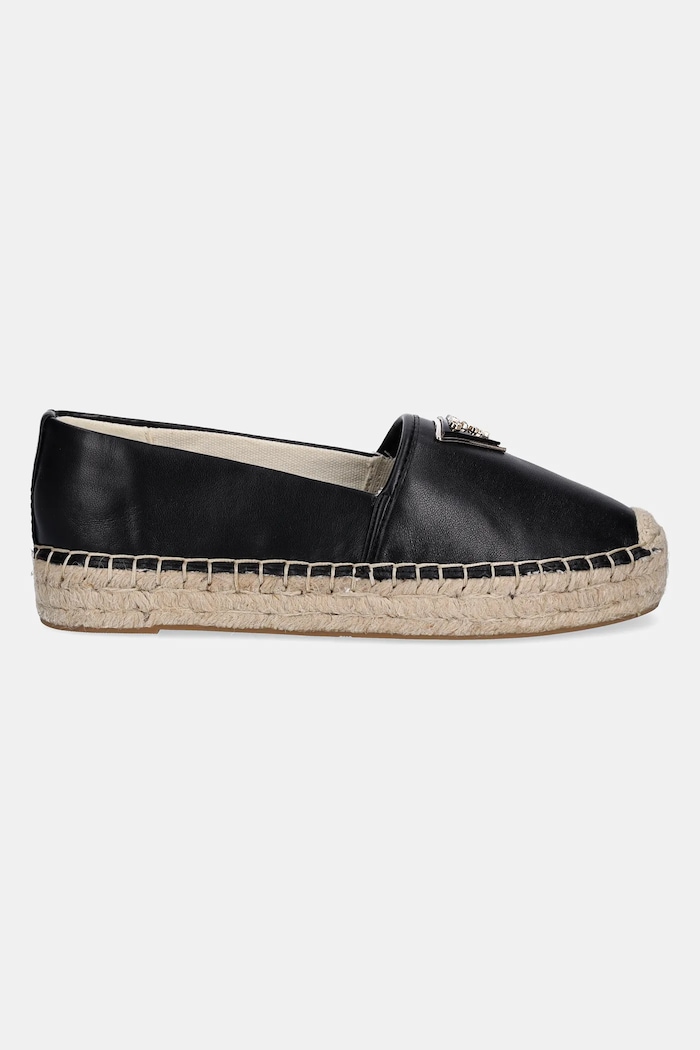 Espadrilky Guess JOLANDY FLJLND.LEA14.BLACK čierna SS25