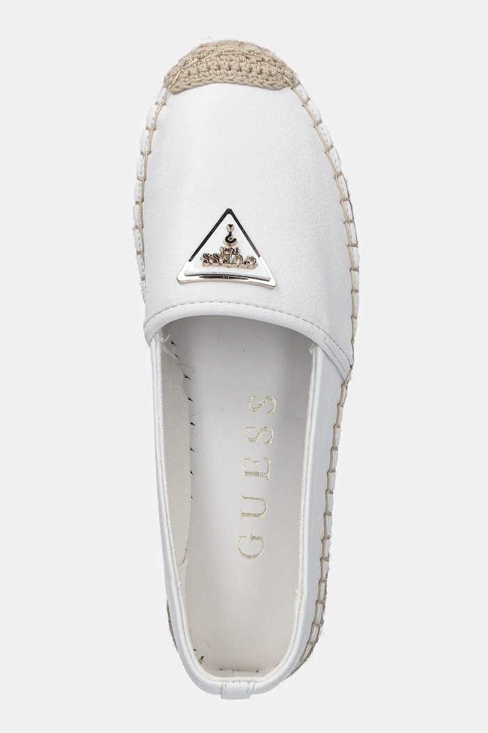Espadrilky Guess JOLANDY biela FLJLND.LEA14.WHITE