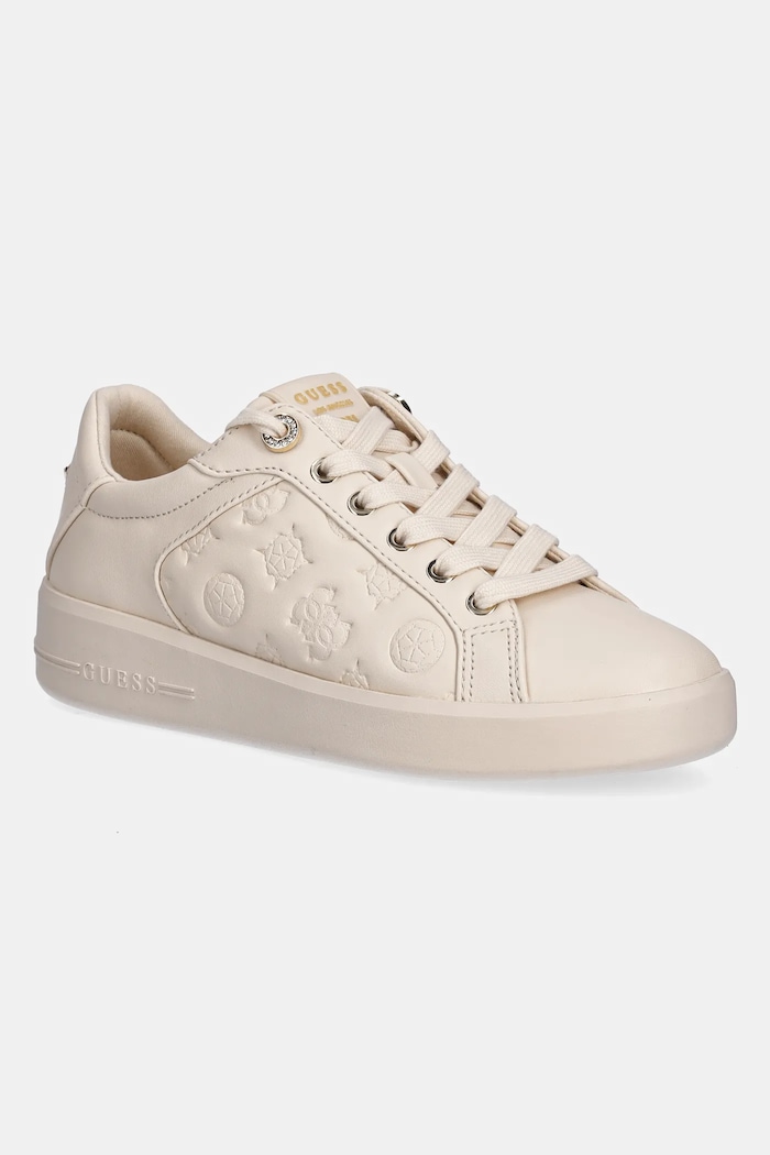 Guess sneakersy RONII platforma beżowy FLJRON.FAL12.CREAM