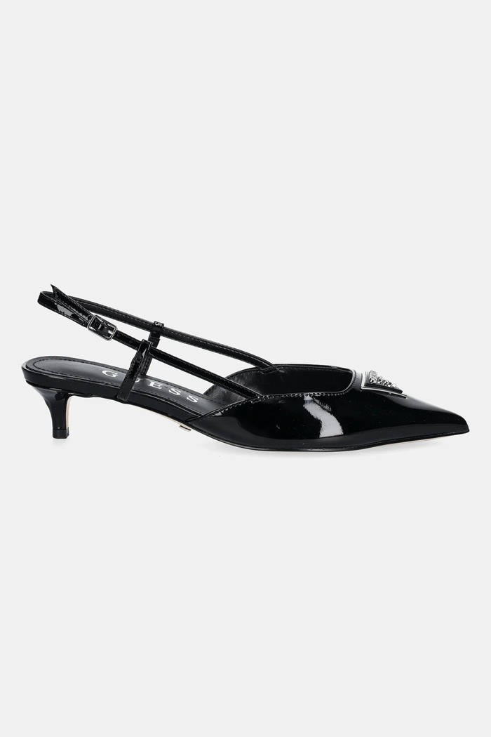 Δερμάτινες γόβες Guess JESSON FLPJES.PAT05.BLACK μαύρο SS25