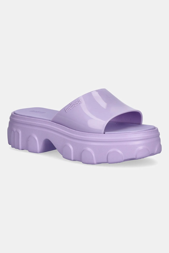 Šľapky Melissa MELISSA ELLA SLIDE AD platforma fialová M.35882.BH683