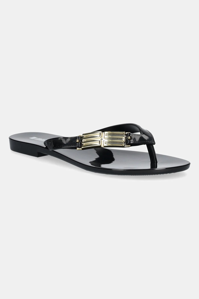 Šľapky Melissa MELISSA HARMONIC M CHIC AD plochý čierna M.35906.BB095
