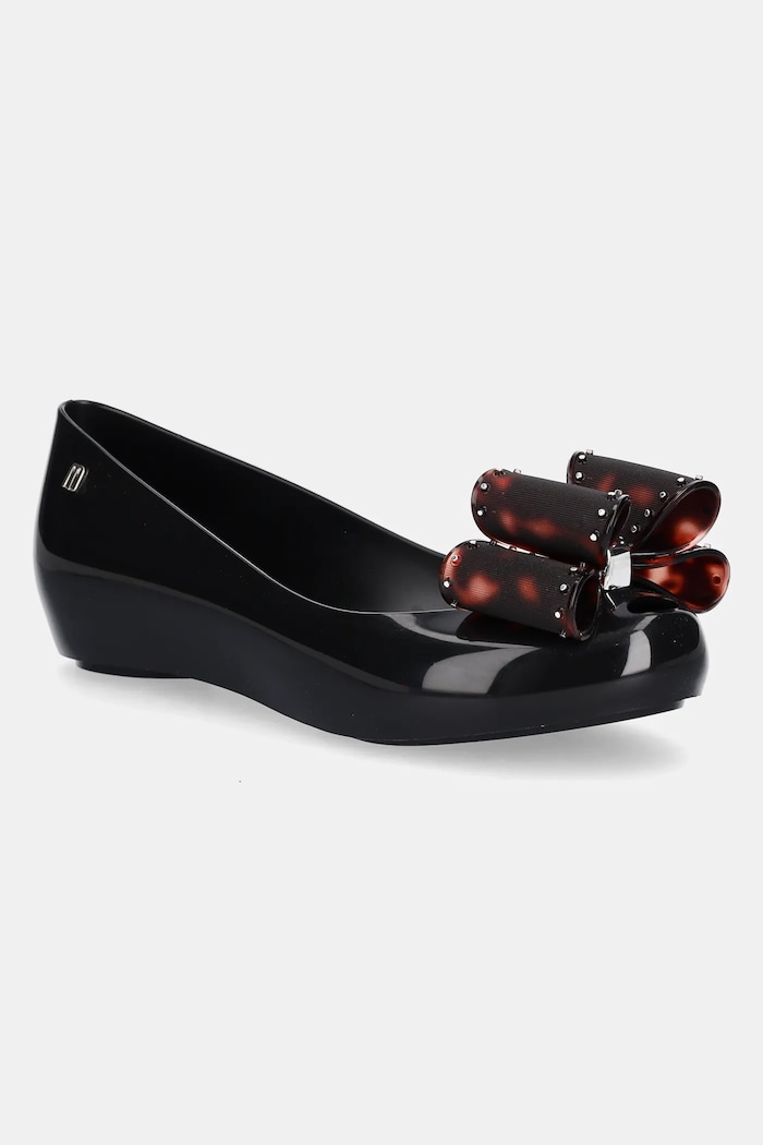 Baleríny Melissa MELISSA ULTRAGIRL CLASSIC BOW AD Planet friendly černá M.35965.BC917
