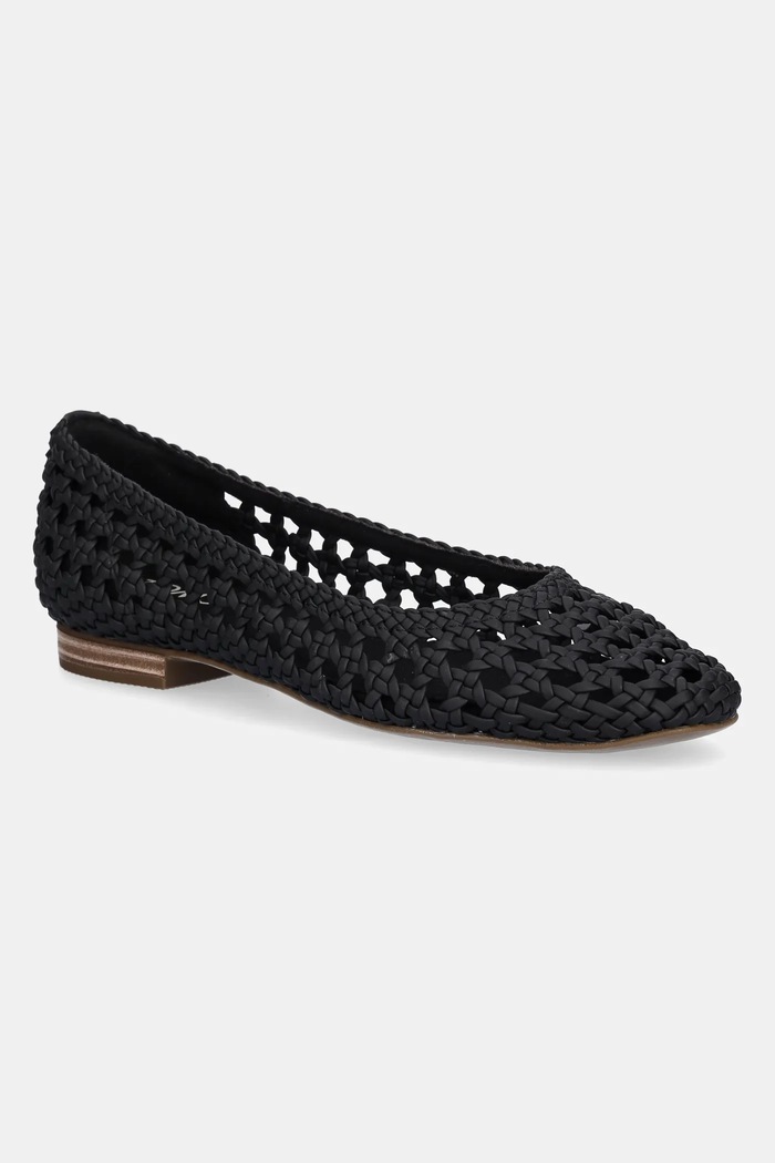 Toms balerini BLACK WOVEN BASKET negru 10022017
