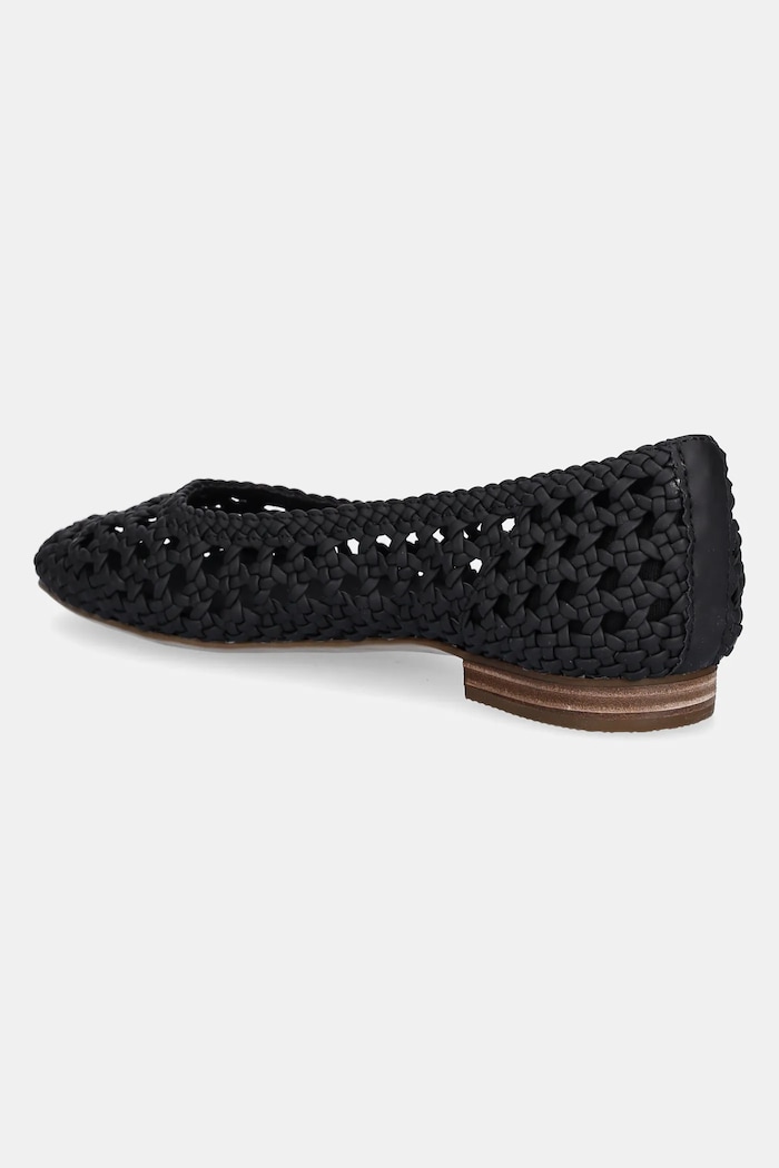 Încălțăminte Toms balerini BLACK WOVEN BASKET 10022017 negru