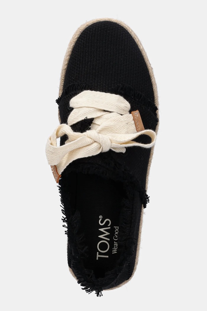 Toms tenisówki BEACHSIDE WOVEN/FRAY czarny 10021856