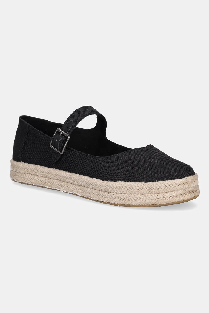 Espadrilky Toms HEAVY CANVAS textilný čierna 10021878