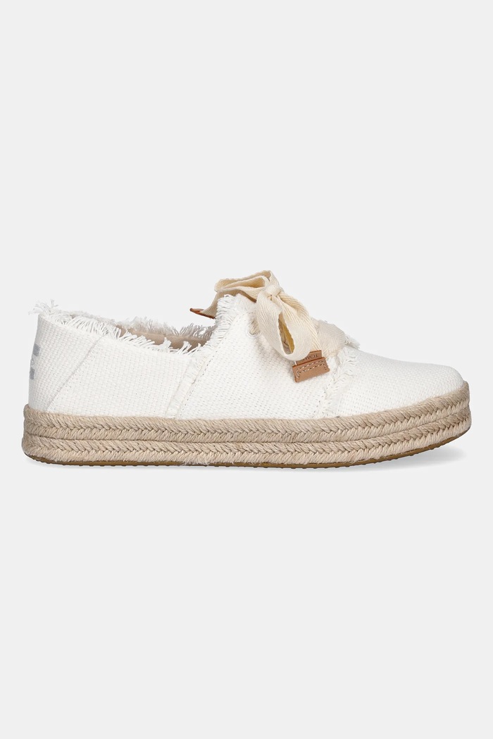 Tenisky Toms BEACHSIDE WOVEN/FRAY 10021879 biela SS26