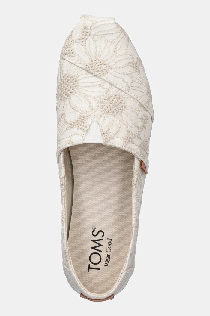 Ниски кецове Toms EYELET бежов 10021932