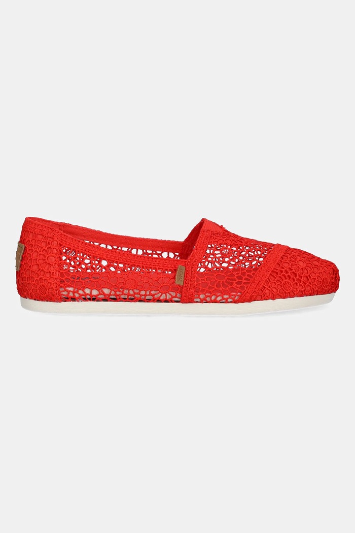 Πάνινα παπούτσια Toms MOROCCAN 10021935 κόκκινο SS25