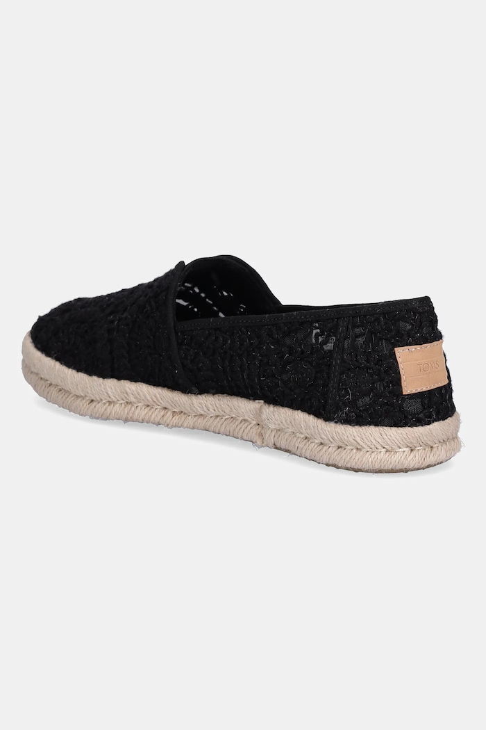 Obuwie Toms espadryle CROCHET LACE 10021938 czarny
