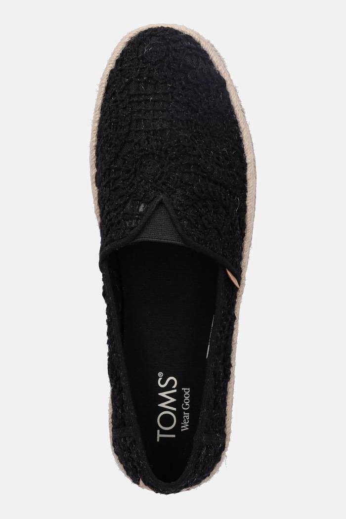 Toms espadryle CROCHET LACE czarny 10021938