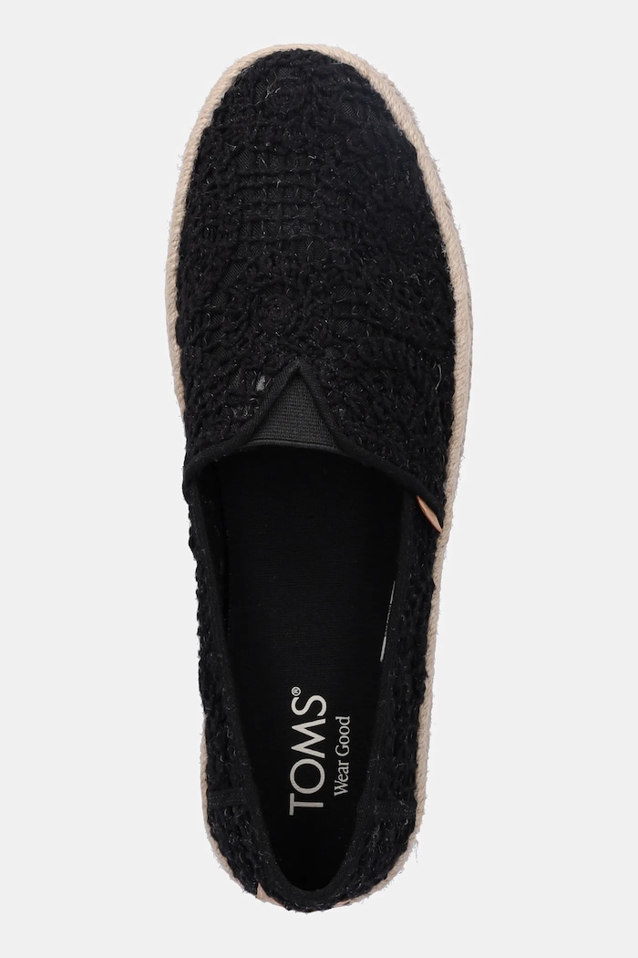 Toms espadryle CROCHET LACE czarny 10021938