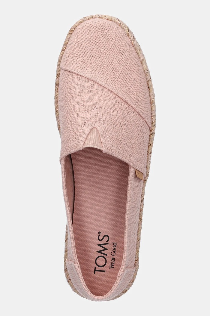 Espadrilky Toms TWO TONE SLUB růžová 10021943
