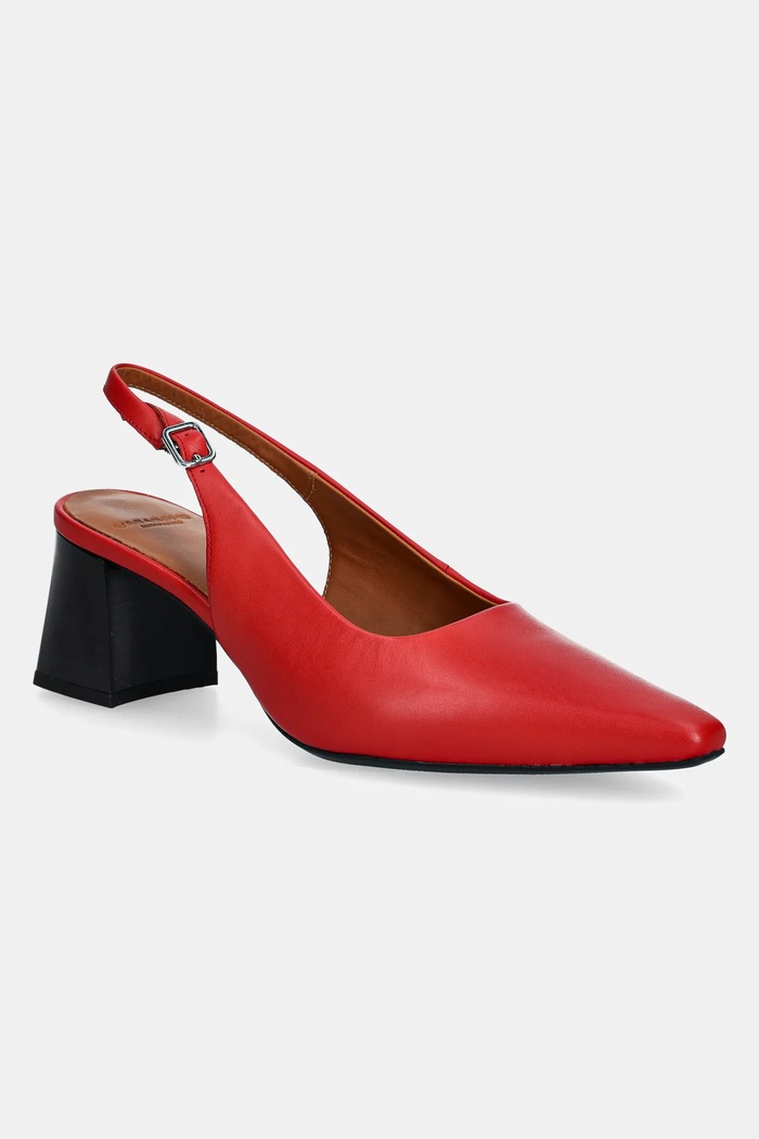 Vagabond Shoemakers czółenka skórzane ALTEA słupek czerwony 5740.401.48