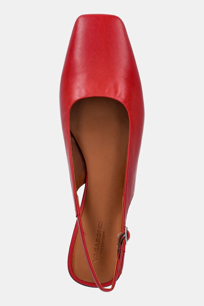 Baleriny skórzane DELIA Vagabond Shoemakers 5907.201.48 czerwony