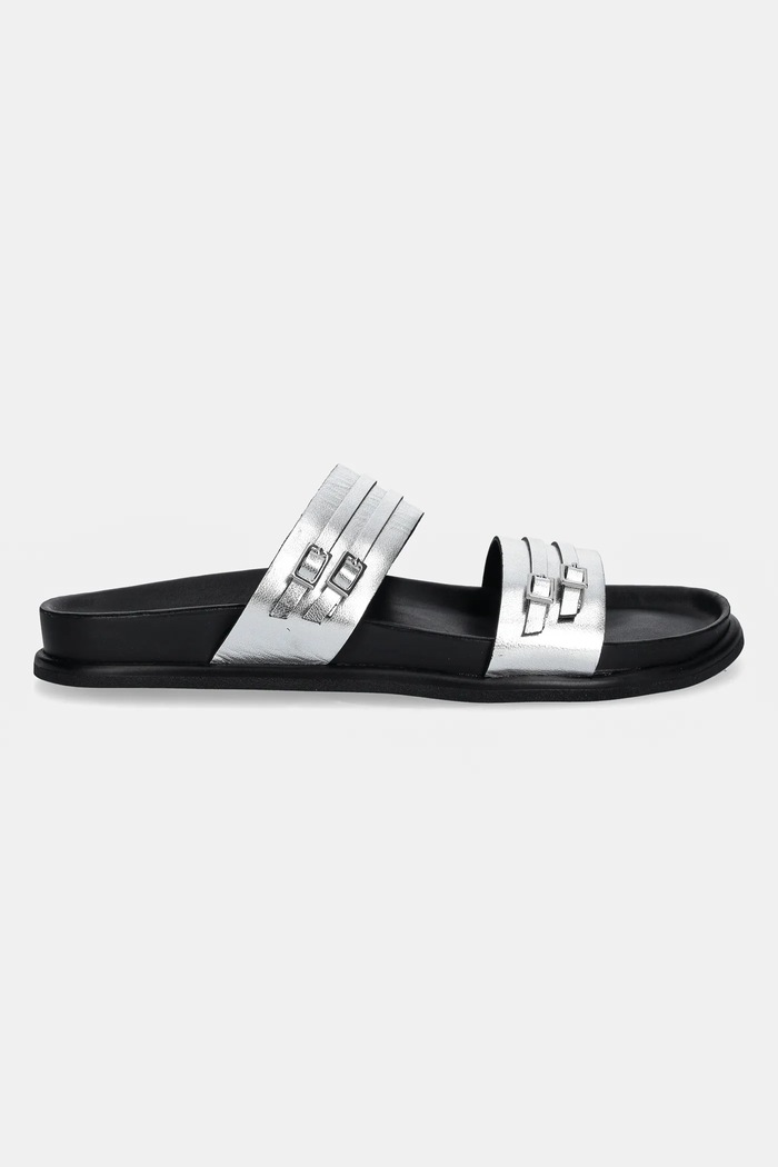 Kožené šľapky Vagabond Shoemakers EFFIE 5922.383.79 strieborná SS25