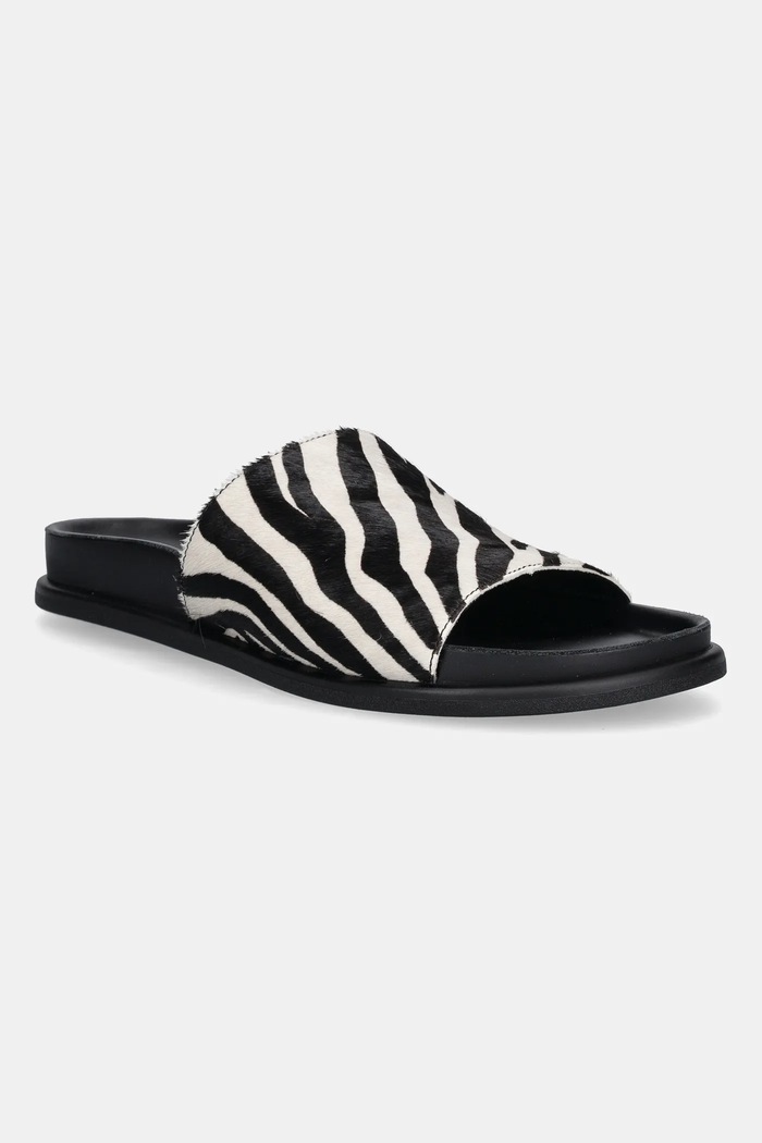 Παντόφλες σουέτ Vagabond Shoemakers EFFIE φλατ μαύρο 5922.461.87