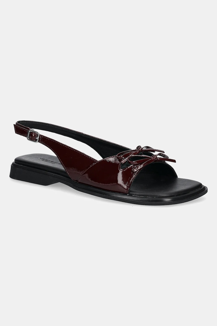 Vagabond Shoemakers sandały skórzane IZZY płaski bordowy 5913.160.38