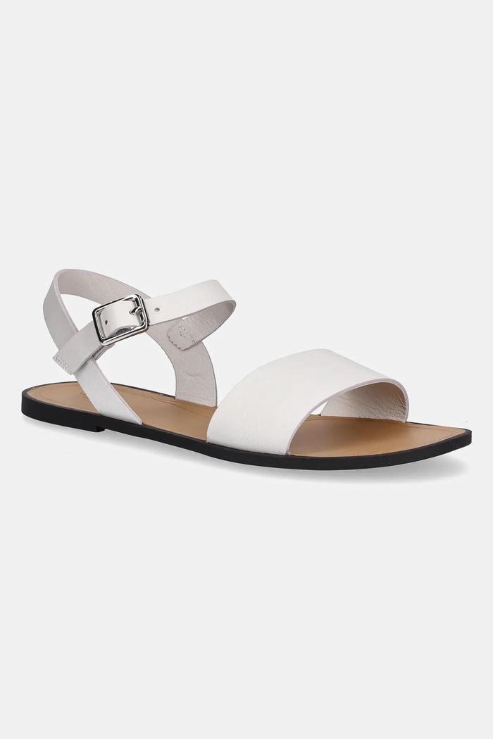 Δερμάτινα σανδάλια Vagabond Shoemakers TIA 2.0 φλατ λευκό 5931.101.01